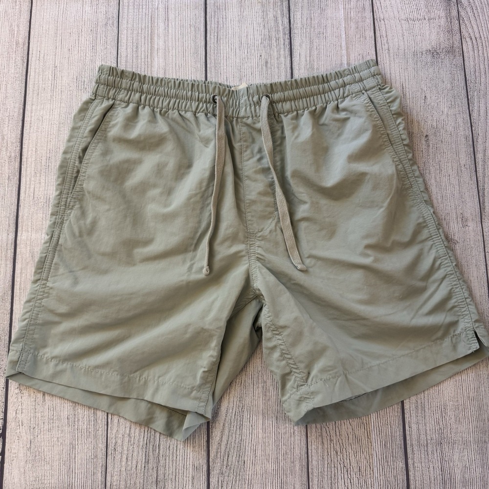 Madewell Womens Pull‎ On Shorts Small Green Drawstring Casual Lightweight Beach